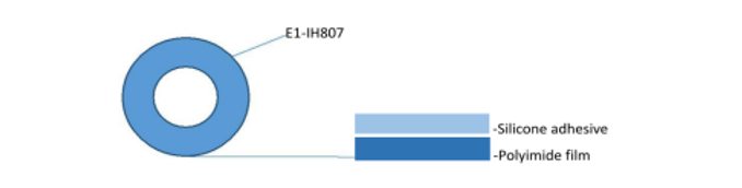 75Mil Thick Anti Static Polyimide Tape E1-IH807J 0