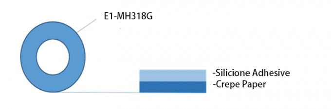 Crepe Paper Masking ESD Adhesive Tape High  Temperature Resistant 0