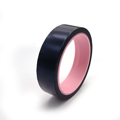 Polyimide Film Backed Thin Black Masking Tape Silicone Adhesive Heat Resistance