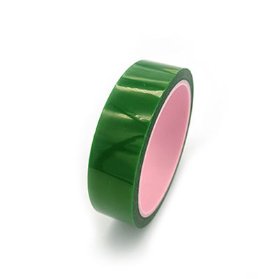 Good price High Temperature Polyester Masking Tape 0.06mm Antistatic Green Color online
